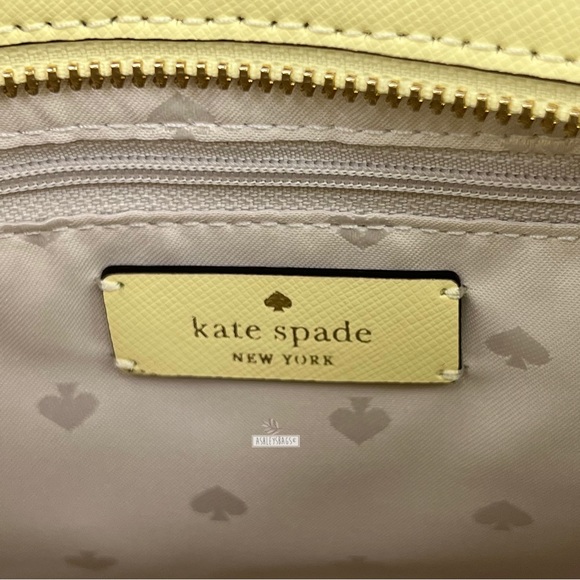 Kate Spade Staci Medium Satchel Crossbody In Lemon Fond - Picture 8 of 10